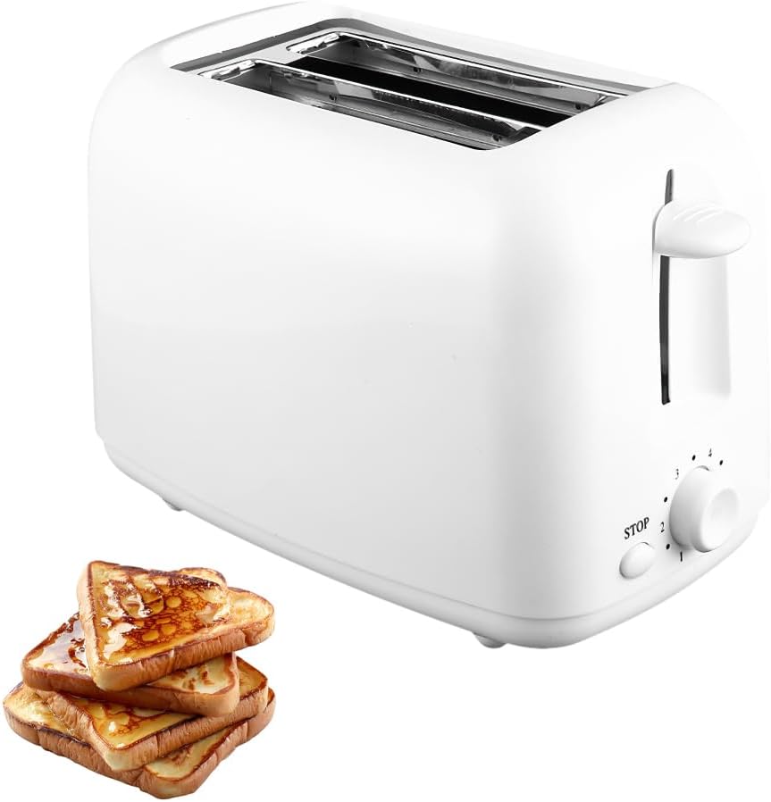 2-Slice Toaster, Extra Wide Slots for Bagels & Thick Bread, 6 Browning Settings, Removable Crumb Tray, Cancel Button