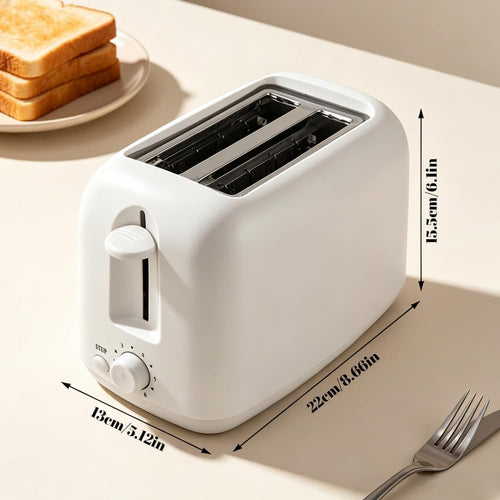 2-Slice Toaster, Extra Wide Slots for Bagels & Thick Bread, 6 Browning Settings, Removable Crumb Tray, Cancel Button