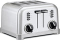 Toaster, Extra-Wide Slots, Stainless Steel, 4-Slice | Bagel, pastry & bread toaster with defrost/reheat functions, 6-setting browning dials & a slide-out crumb tray, CPT-180P1