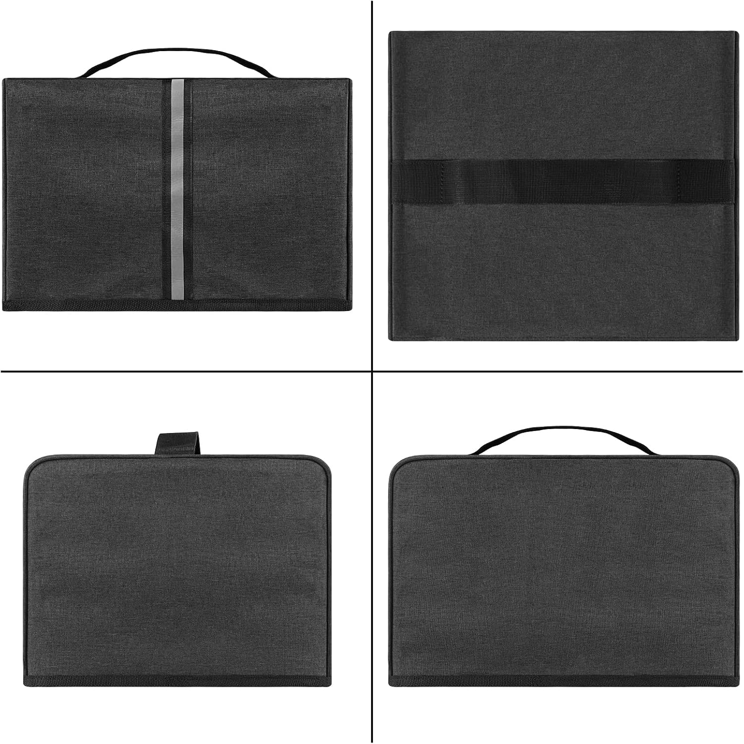 Toaster Cover Compatible with Most 4-slice Toasters, Toaster Cover Storage for Most 4-slice Toasters， Washable and Dust Protection (Dark Grey) | Thick Fabric Protection | Dust & Water Resistant | Easy Wipe Clean