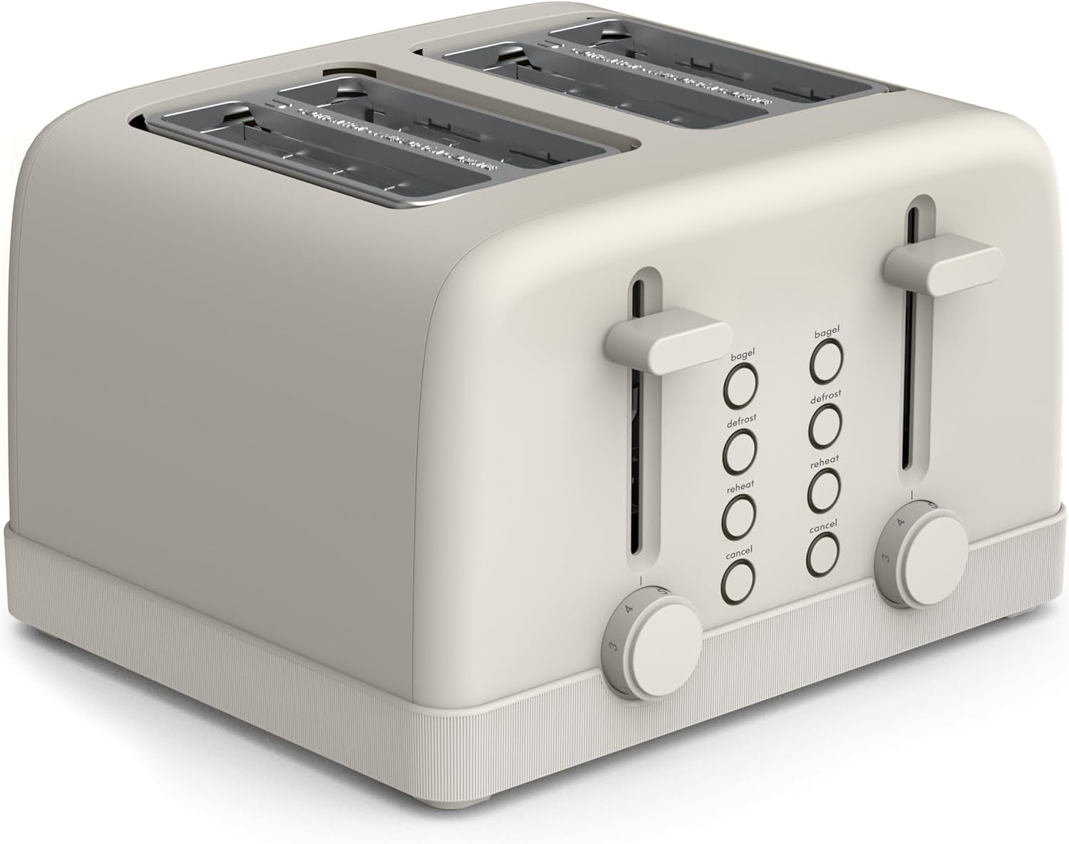 4-Slice Toaster with Extra Wide Slots, Oatmilk